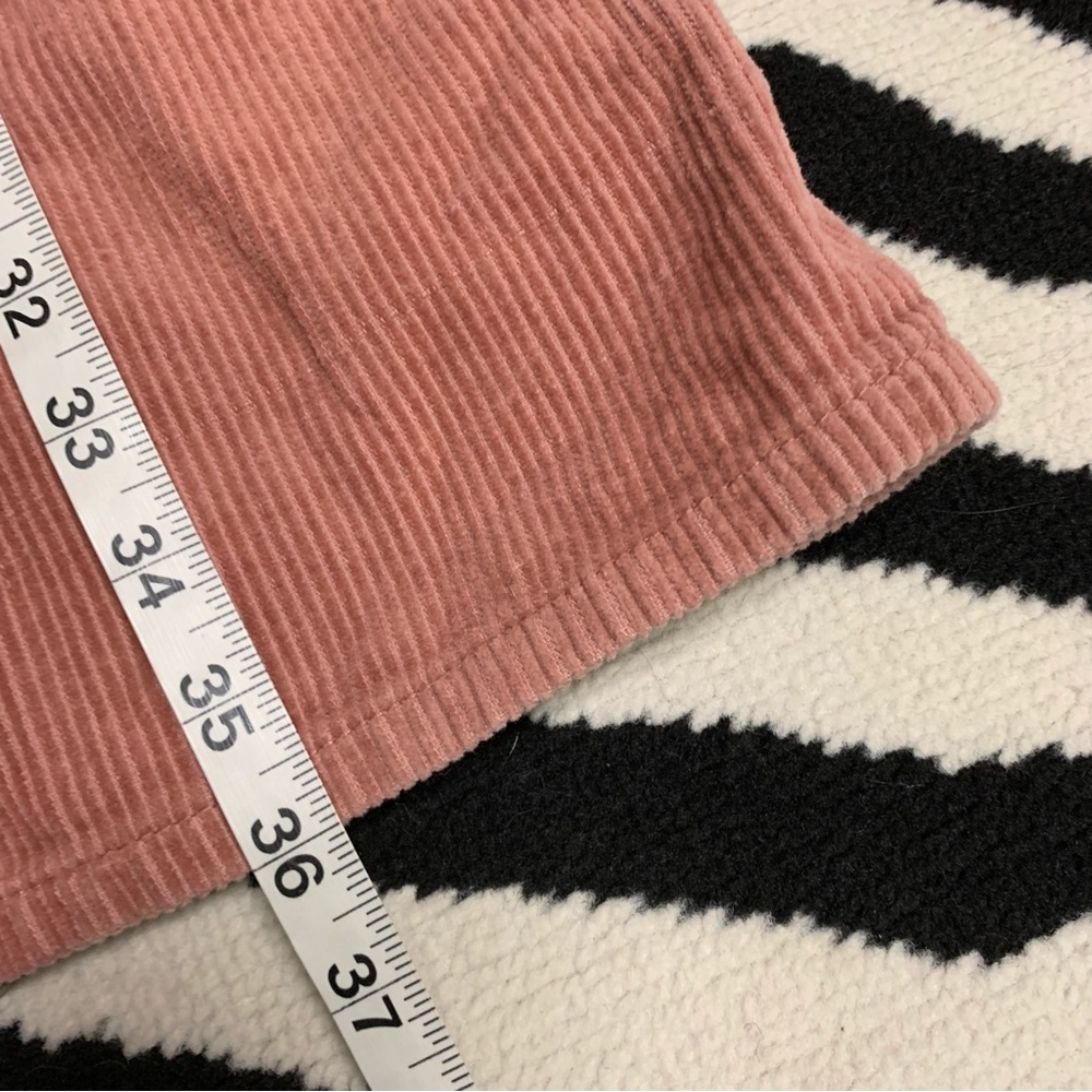 Forever 21 Corduroy Overall Dress Pink Pinafore Size 2X - Picture 6 of 7